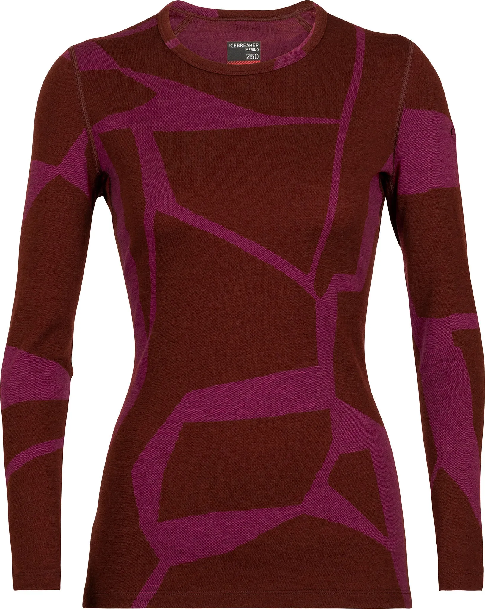 250 Vertex Fractured Landscapes LS Crewe Base Layer - Women's|-|Couche de base à col rond et manches longues Fractured Landscapes de 250 Vertex - Femme