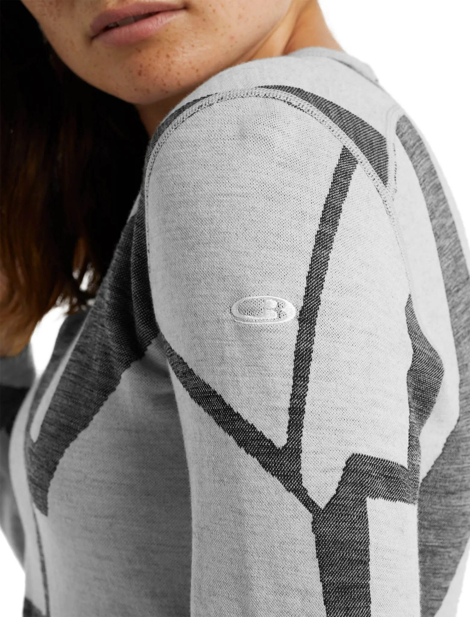 250 Vertex Fractured Landscapes LS Crewe Base Layer - Women's|-|Couche de base à col rond et manches longues Fractured Landscapes de 250 Vertex - Femme