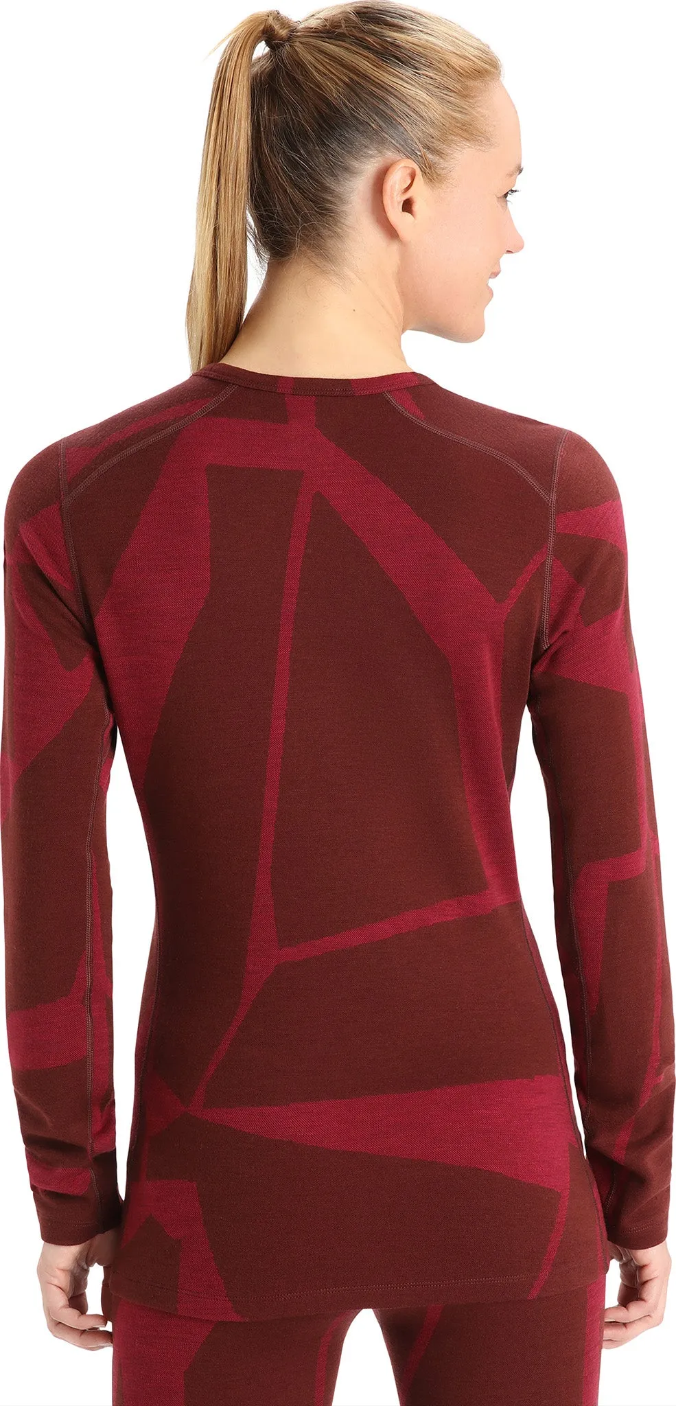 250 Vertex Fractured Landscapes LS Crewe Base Layer - Women's|-|Couche de base à col rond et manches longues Fractured Landscapes de 250 Vertex - Femme