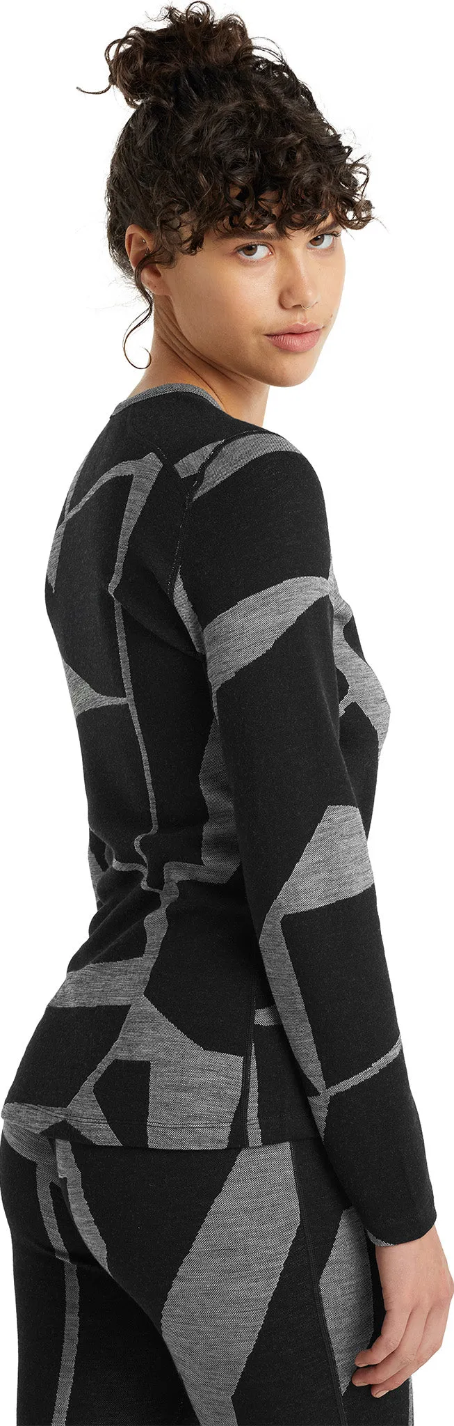 250 Vertex Fractured Landscapes LS Crewe Base Layer - Women's|-|Couche de base à col rond et manches longues Fractured Landscapes de 250 Vertex - Femme