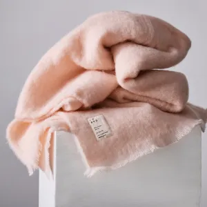 Alpaca Throw Rug in Pink