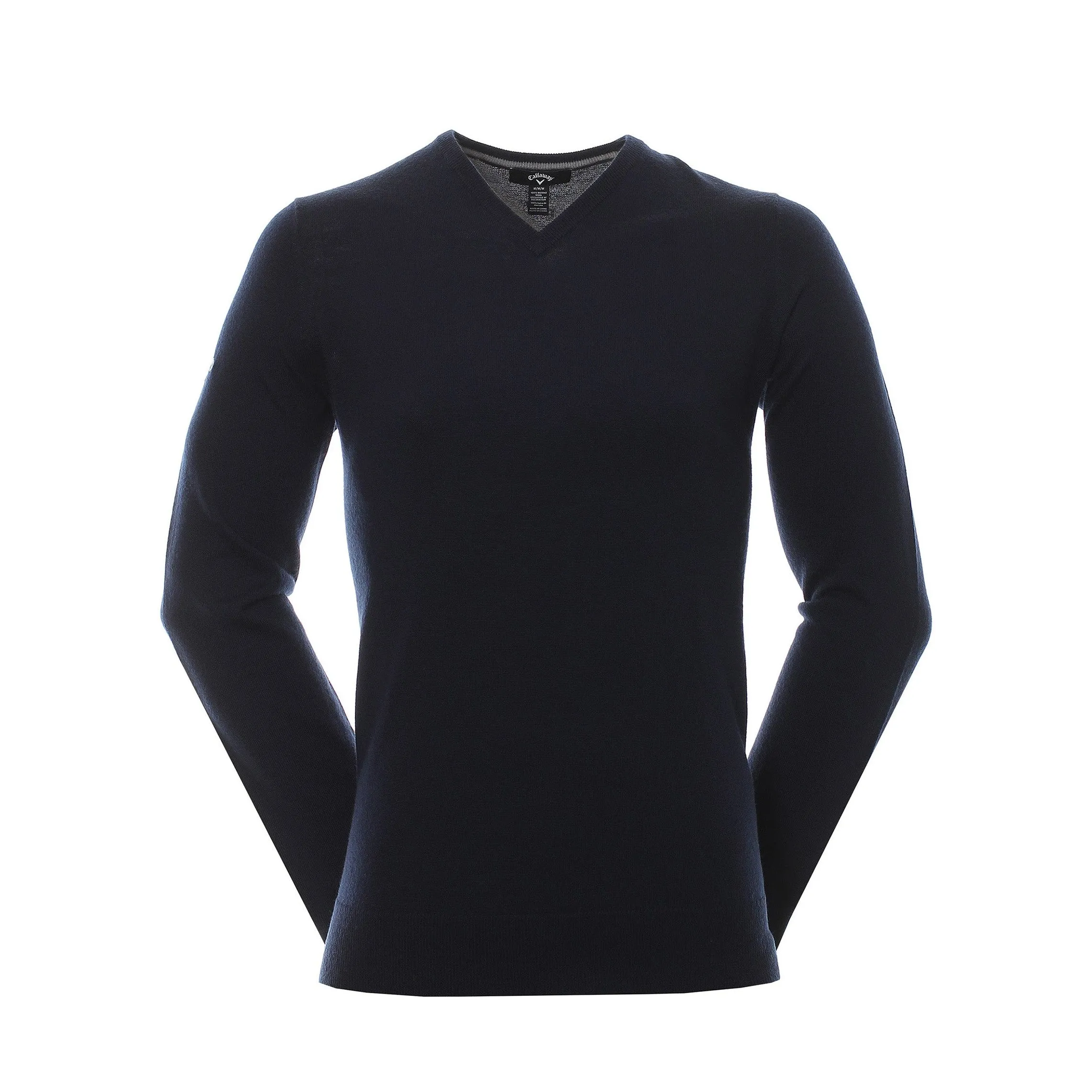 Callaway Golf Ribbed Merino V-Neck Sweater