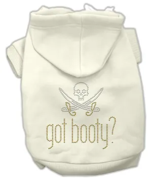 Got Booty Rhinestone Hoodies Cream XL (16)