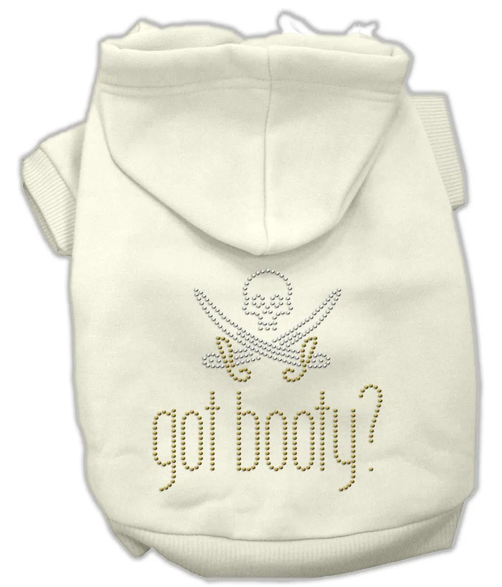 Got Booty Rhinestone Hoodies Cream XL (16)