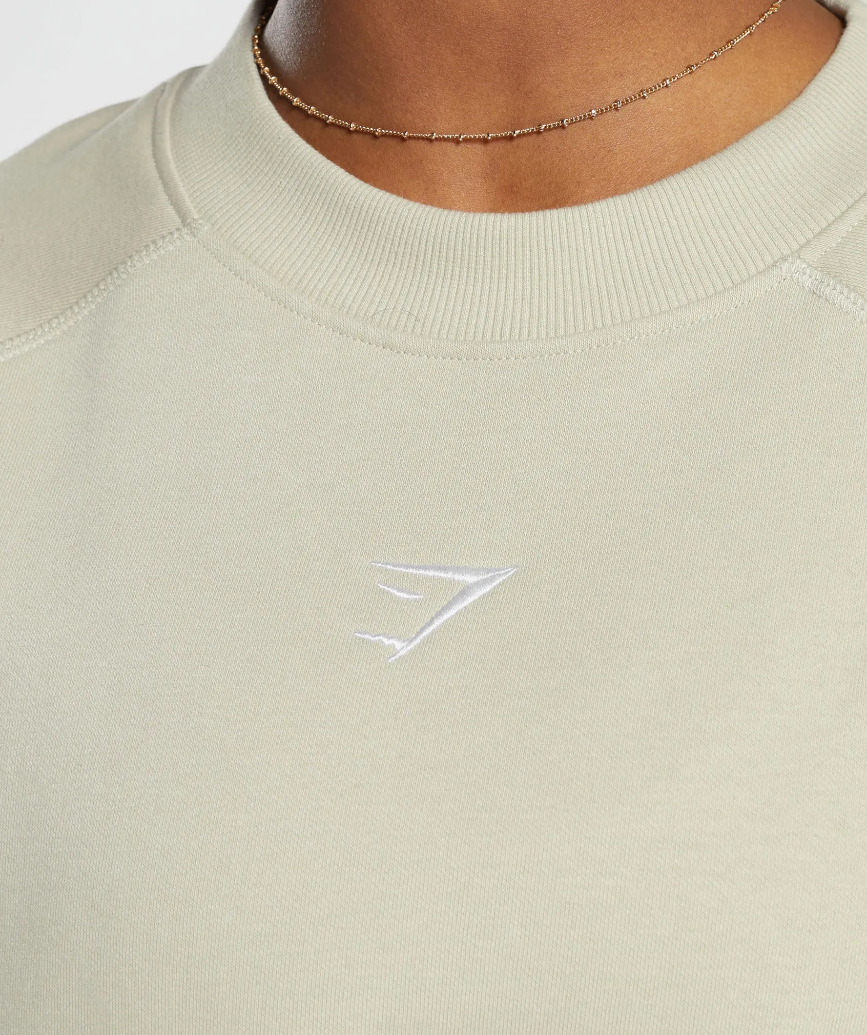 Gymshark Training Oversized Fleece Sweatshirt - Pebble Grey