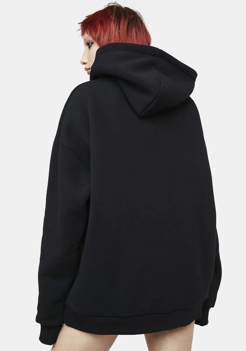 LH Red Airbrush Graphic Hoodie