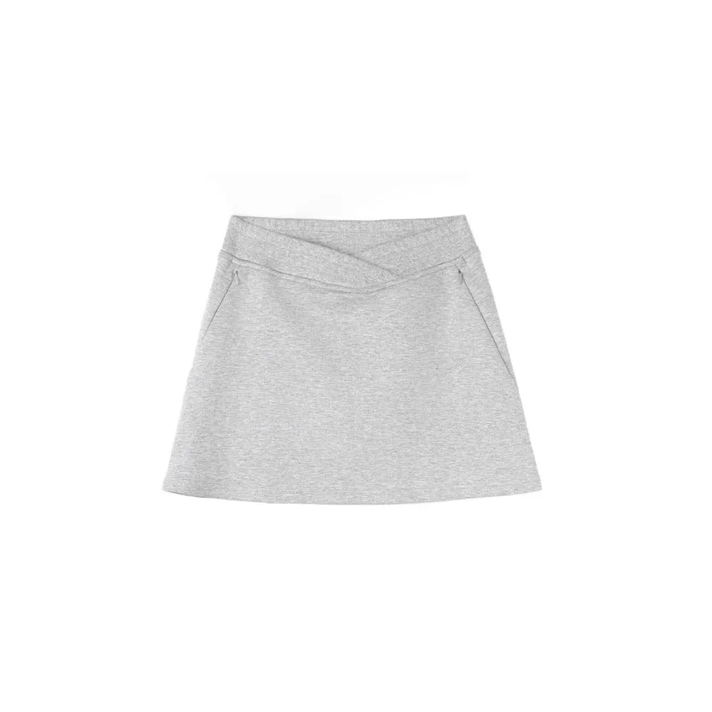 Logo Mini Skirt in Grey