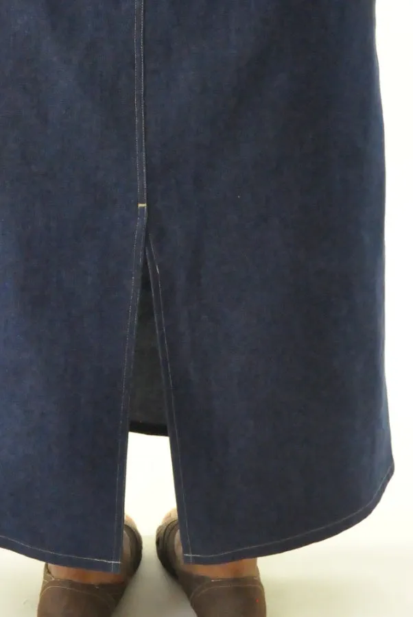Long Jean Skirt / Womens Plus Size
