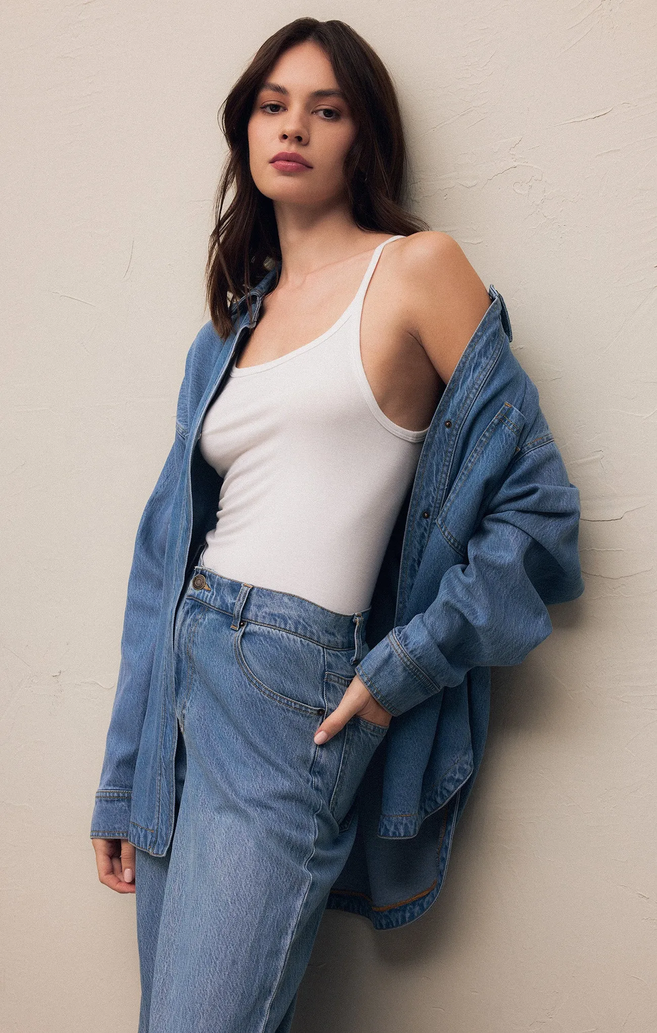 Mia Luxe Soft Denim Pant