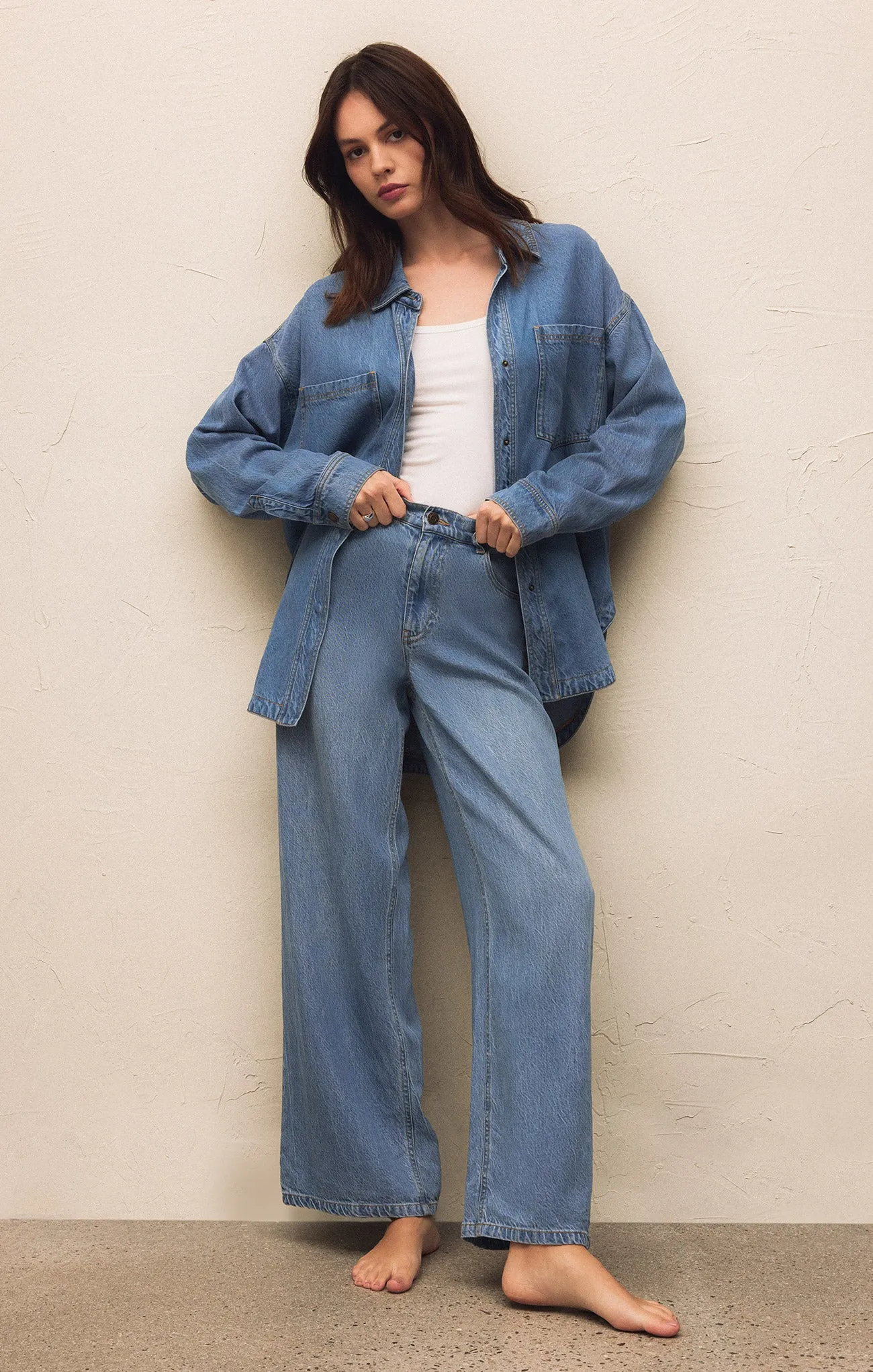 Mia Luxe Soft Denim Pant