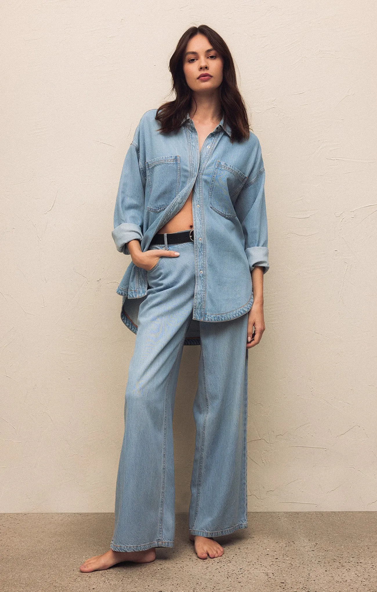 Mia Luxe Soft Denim Pant