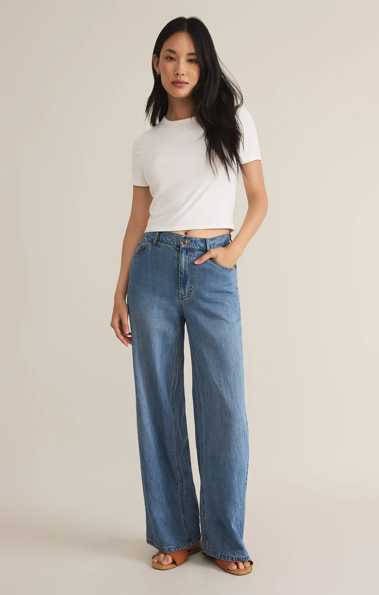 Mia Luxe Soft Denim Pant