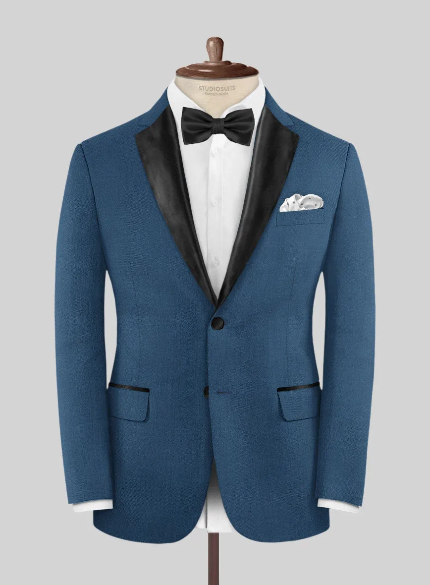 Napolean Casa Blue Wool Tuxedo Jacket