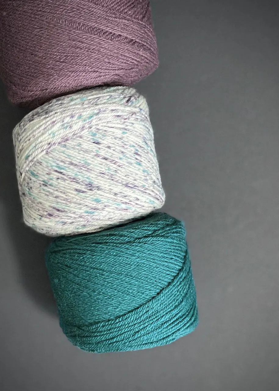 Rosários4 Meia Print. Merino 4ply Yarn col 122