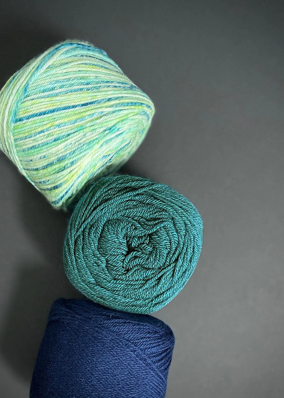 Rosários4 Meia Print. Merino 4ply Yarn col 123