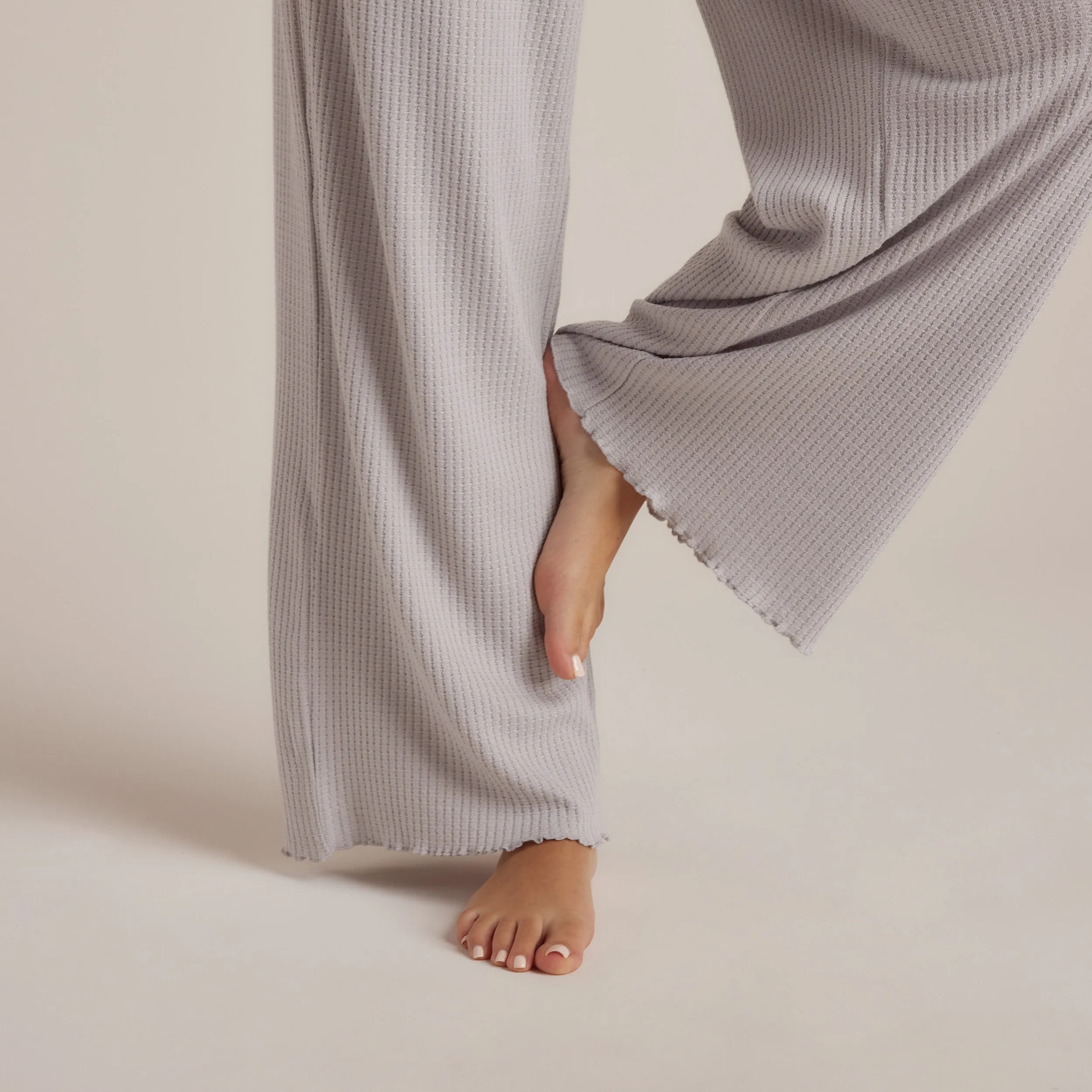 Soft Waffle Pajama Pants - Frost