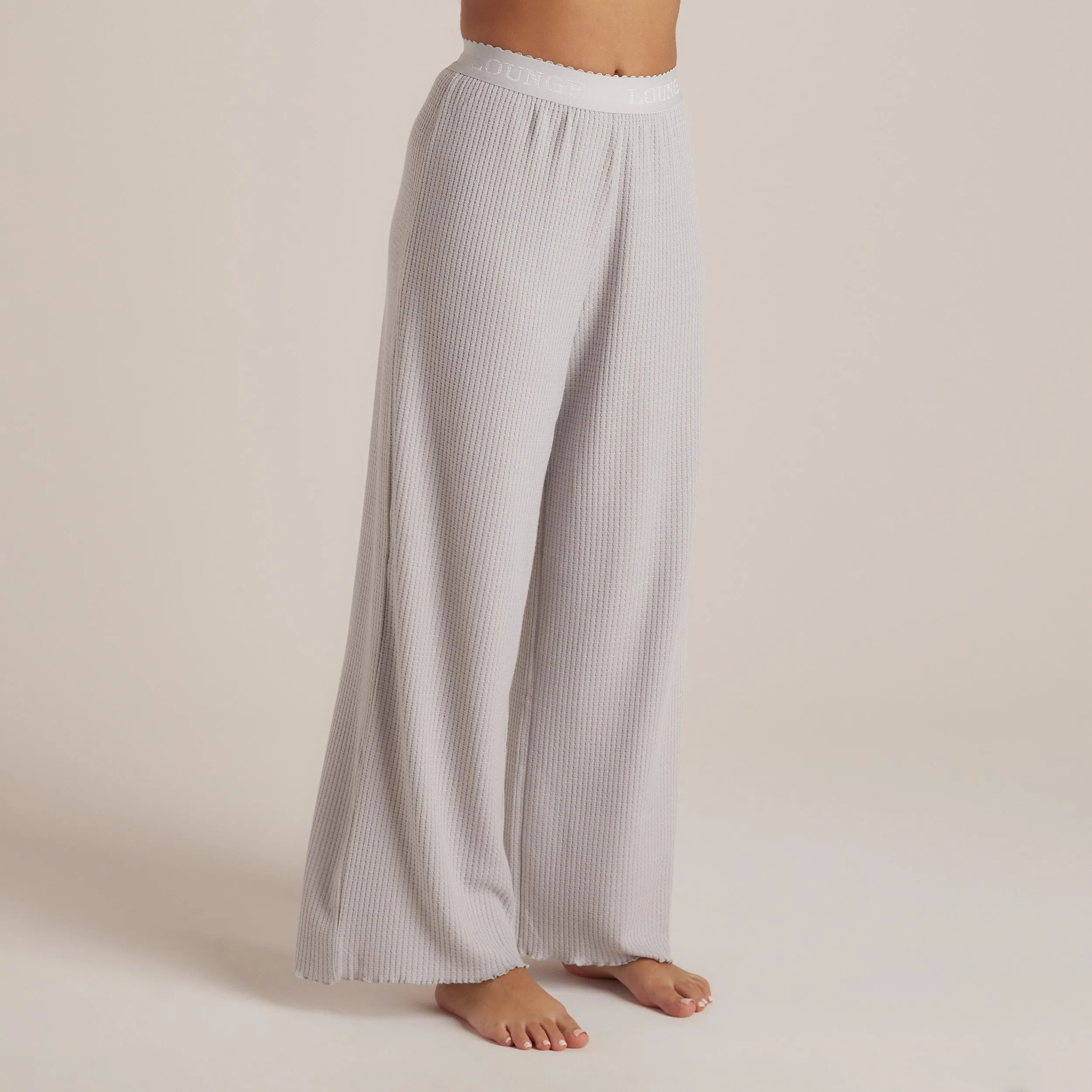 Soft Waffle Pajama Pants - Frost