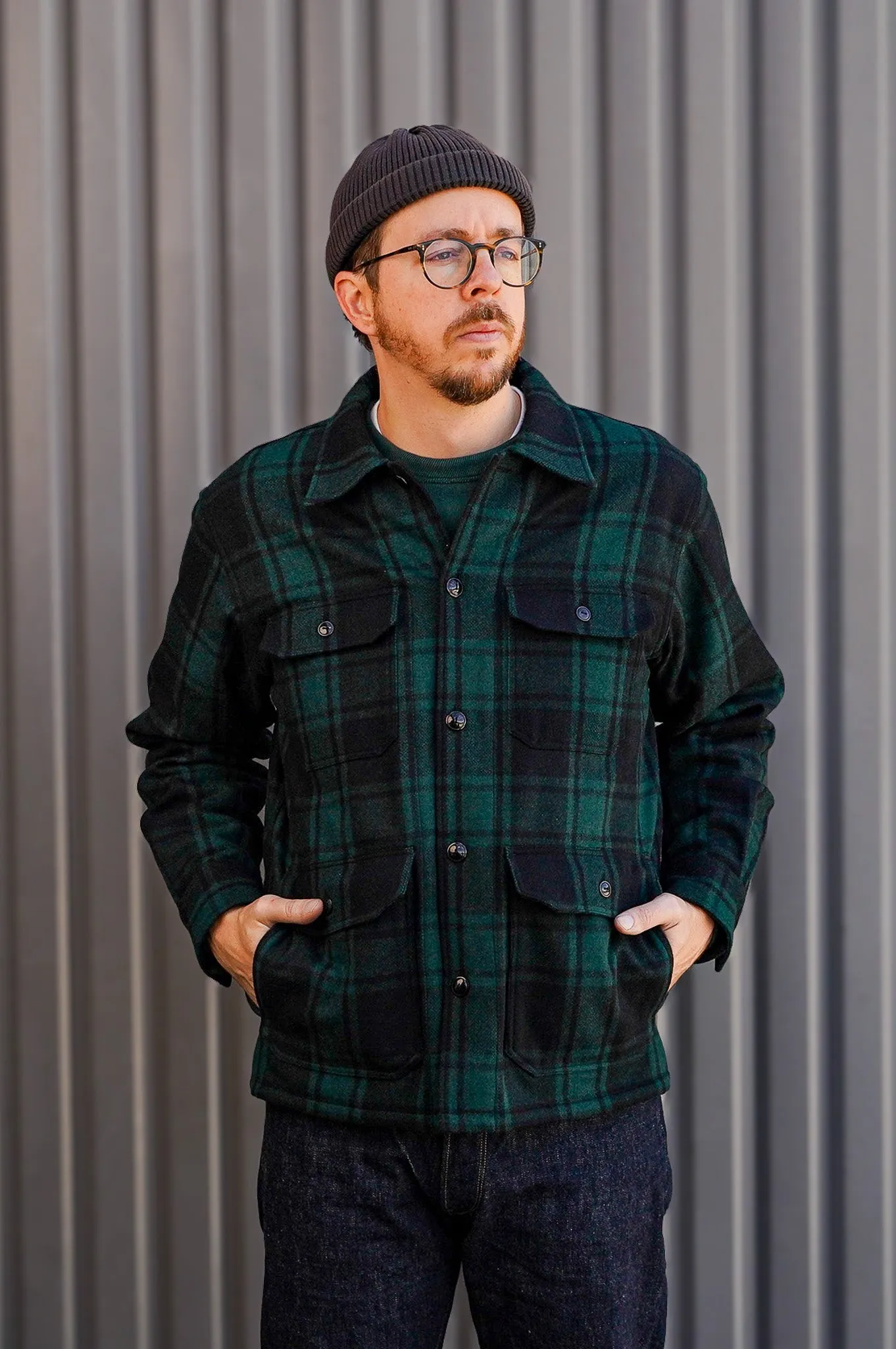 Stevenson Overall Co. WL-1 Woodlander Wool Hunting Jacket - Green
