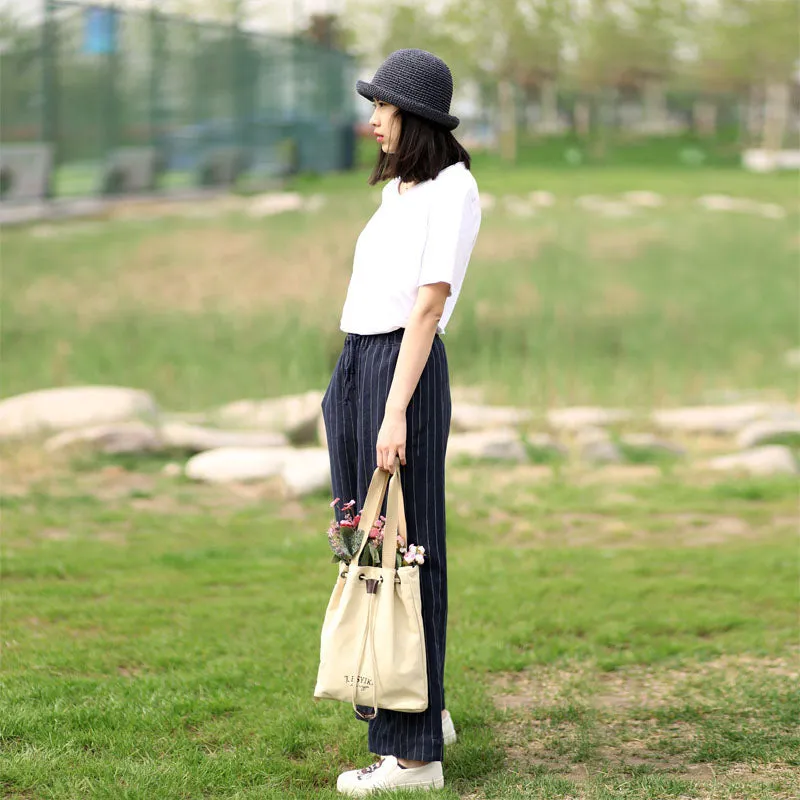 Summer Linen Summer  Women Casual Pants with Pockets SXM97247
