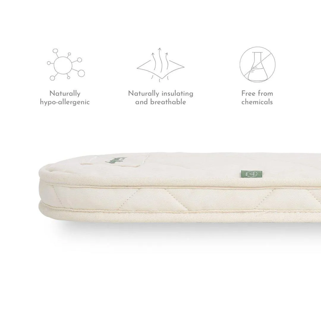 The Little Green Sheep Twist Natural Cot Bed Mattress 77x132cm