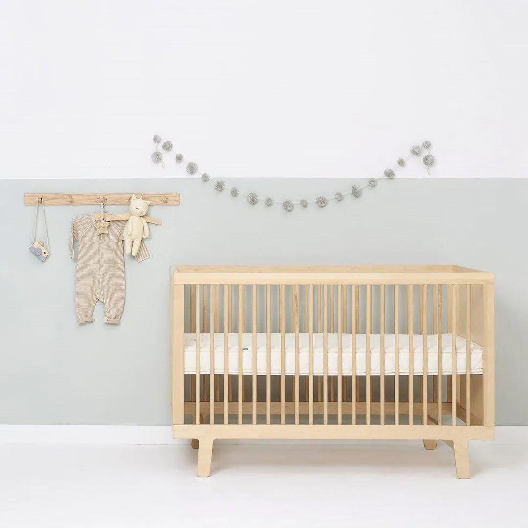 The Little Green Sheep Twist Natural Cot Bed Mattress 77x132cm
