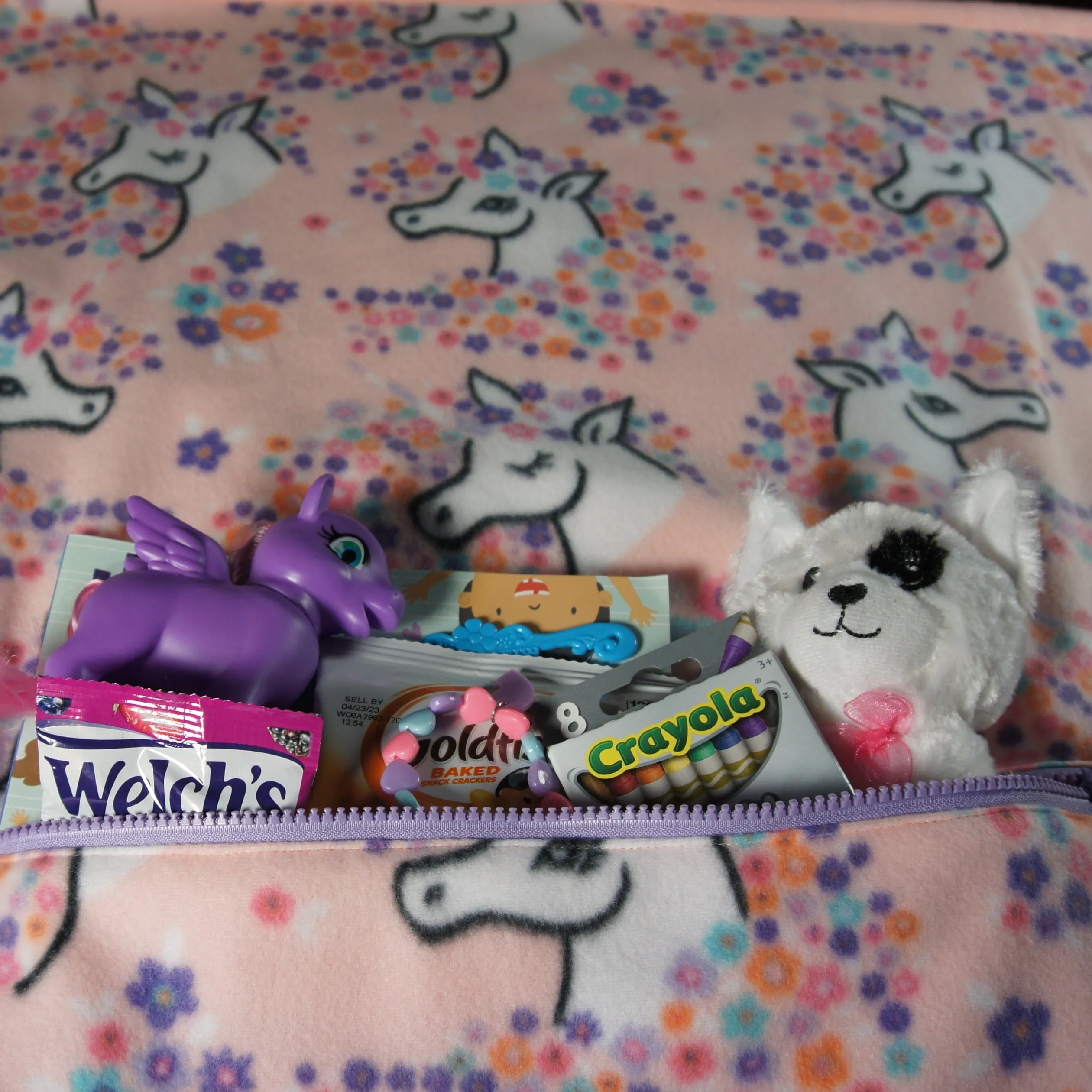 Throws - Road Trip - Small - Accent - Just Peachy Unicorns