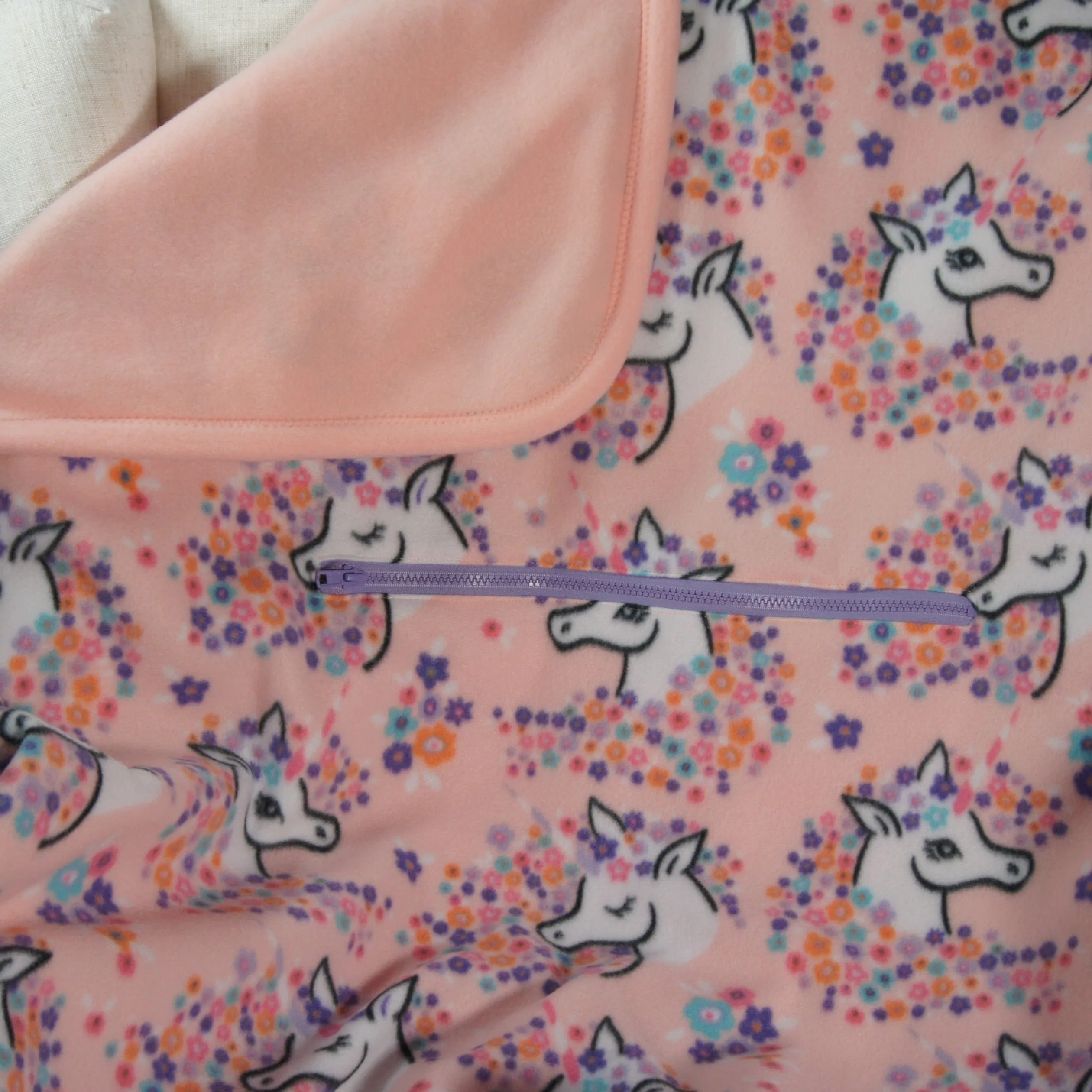 Throws - Road Trip - Small - Accent - Just Peachy Unicorns