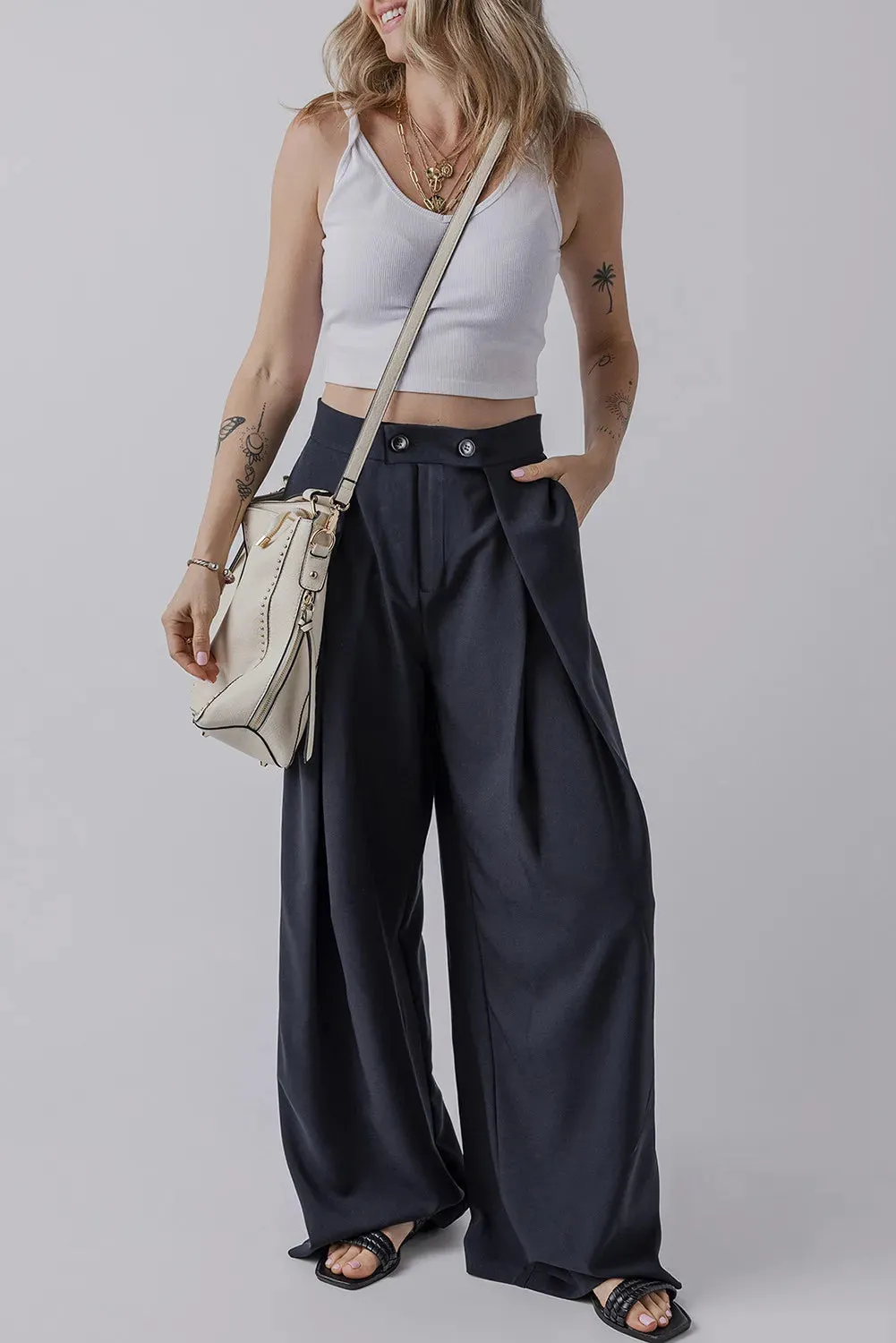 Women's Wide Leg Pants with Pockets